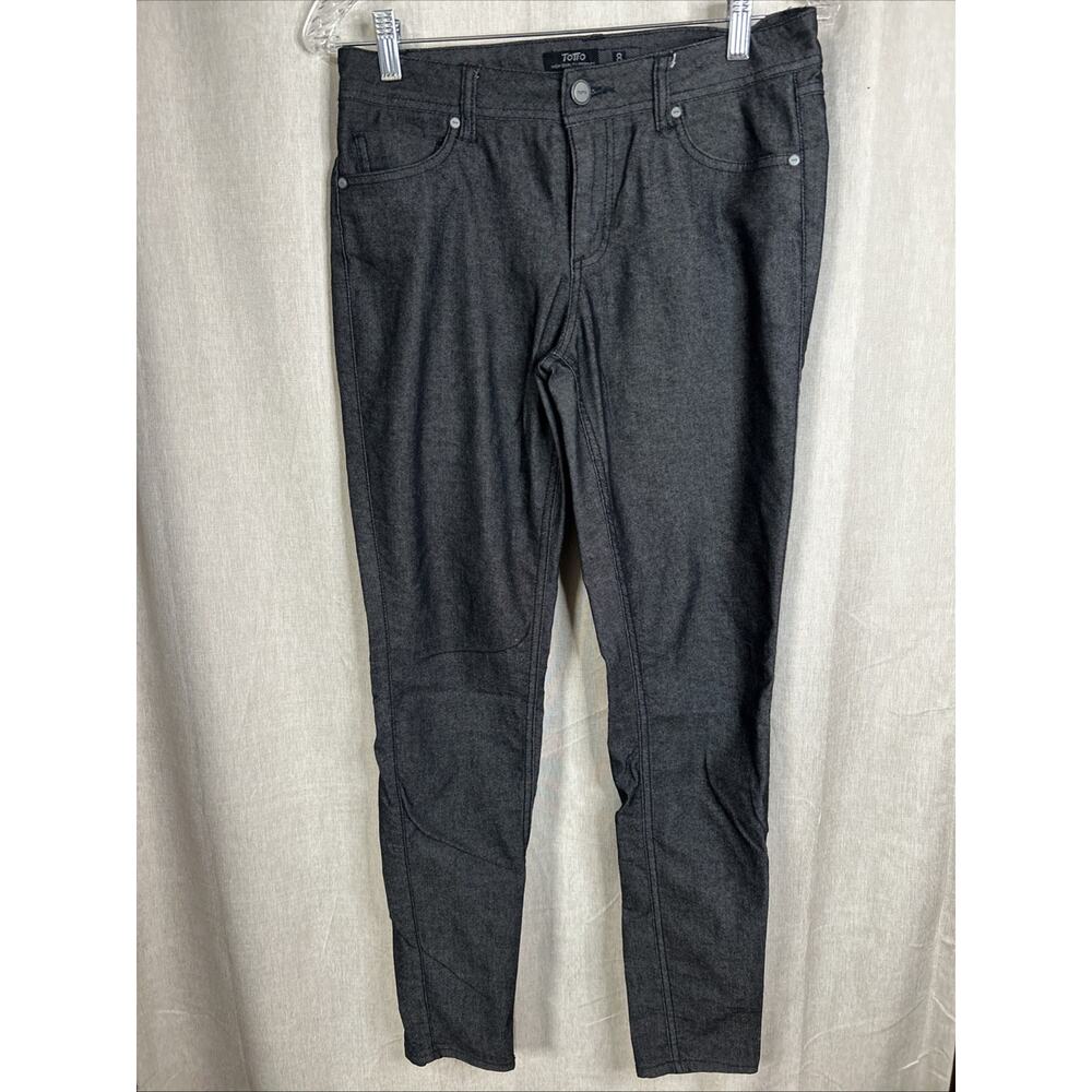 Totto Women’s Size 8 - Black Denim Jeans - EUC